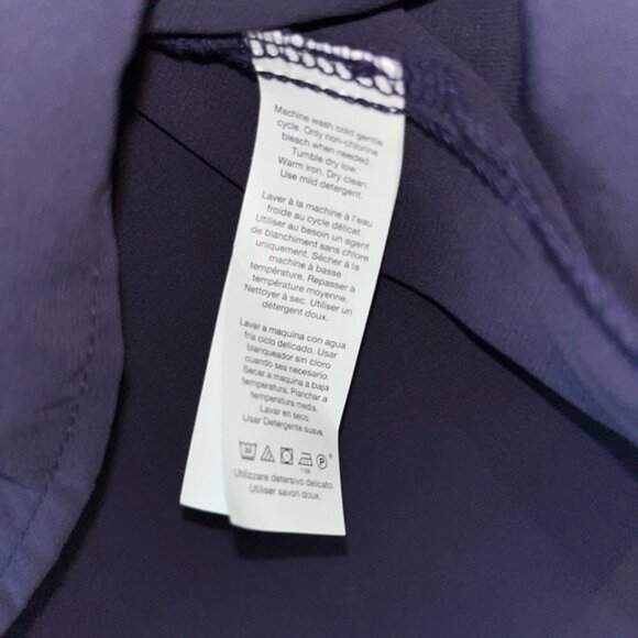 GAP Sleeveless Blouse Purple Chiffon Lined Tank Top NWT Womens Size XS - Picture 4 of 4